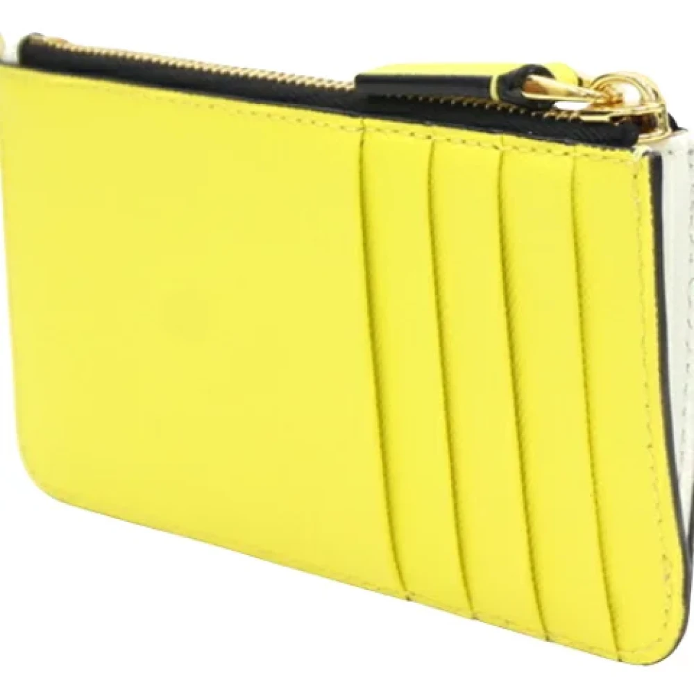 Marni Pre-owned Leather wallets Yellow Dames