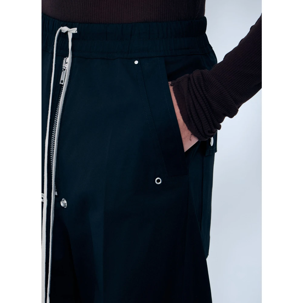 Rick Owens Cargo Track Pants Katoenmix Weefsel Black Heren