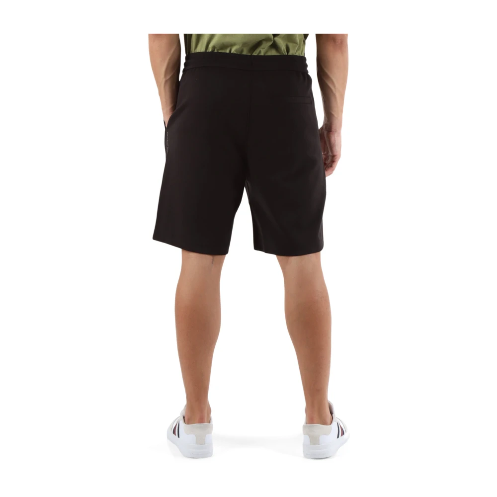 Calvin Klein Jeans Sportieve katoenen shorts met zijlogo Black Heren