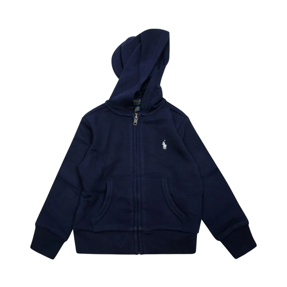Polo Ralph Lauren Boys Blue Zip Hooded Sweatshirt