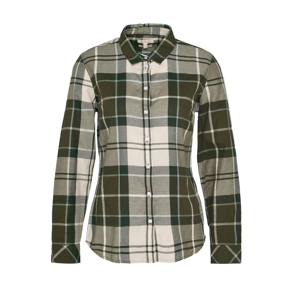 Barbour Grön Tartan Casual Skjorta för Kvinnor Green, Dam