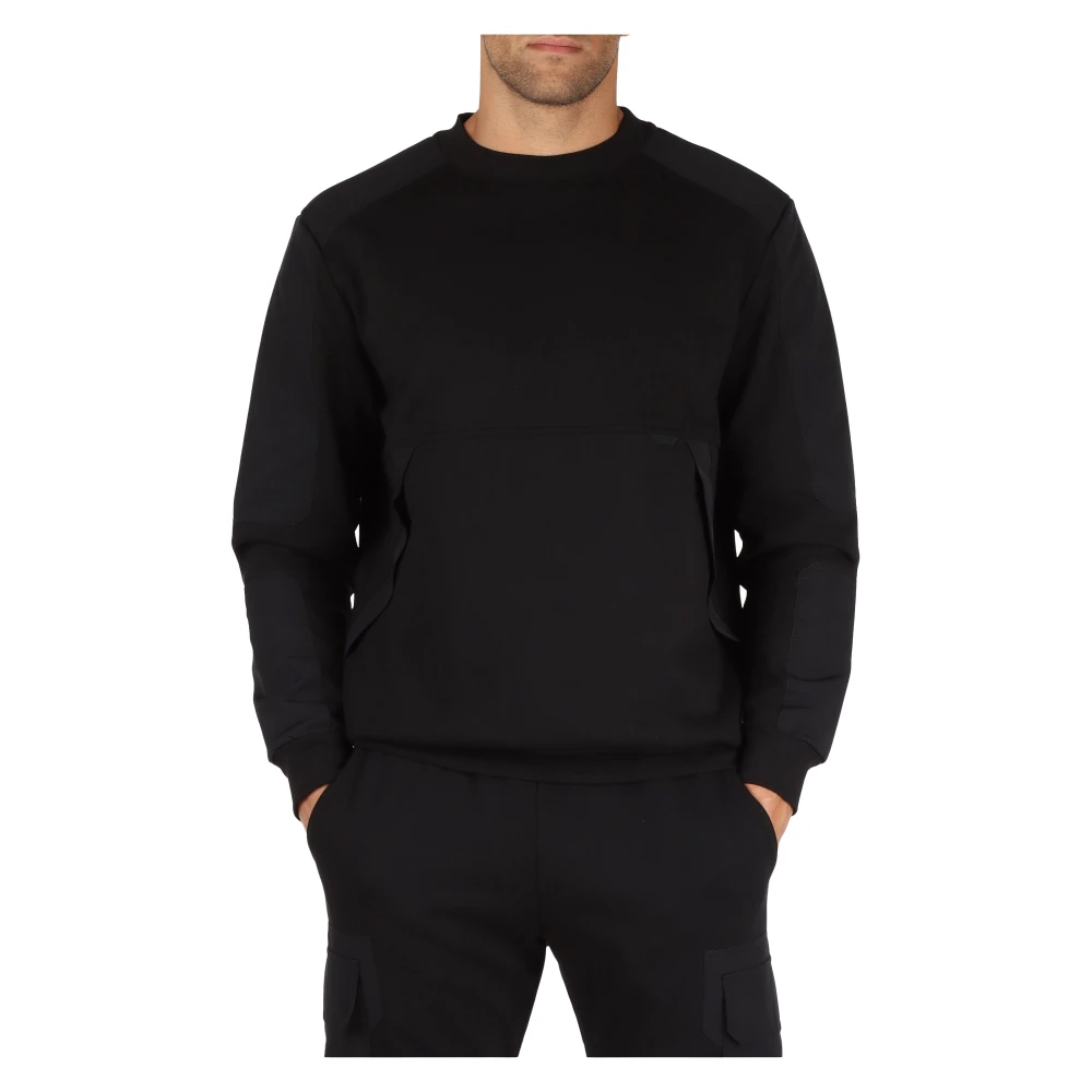Antony Morato Contrast Inzet Katoenen Sweatshirt Black Heren