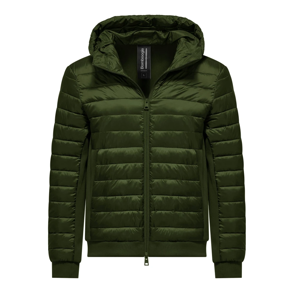 Bomboogie Men's Green Winter Jackets, L, Two-Tone Jacket