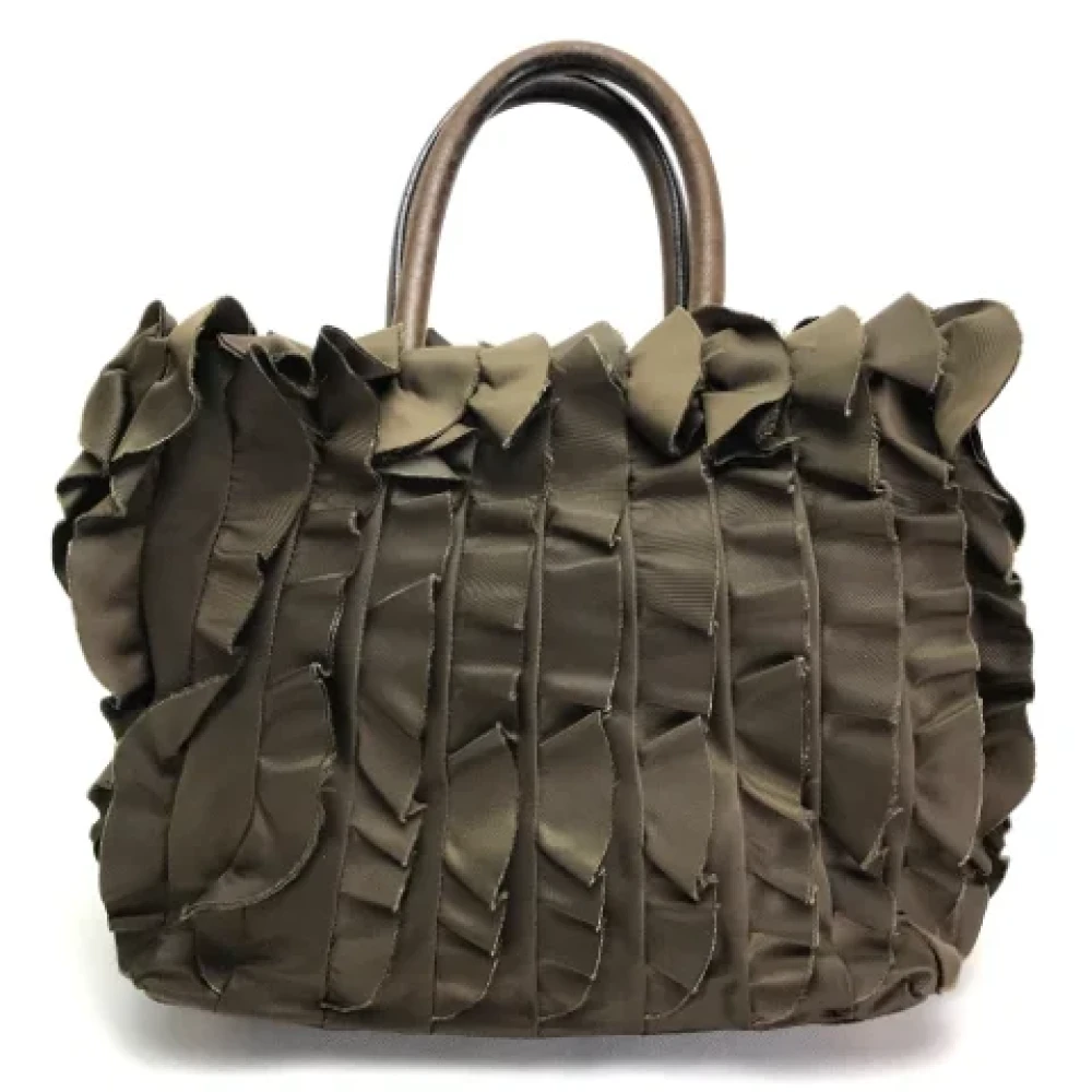 Prada Vintage Pre-owned Fabric prada-bags Brown Dames