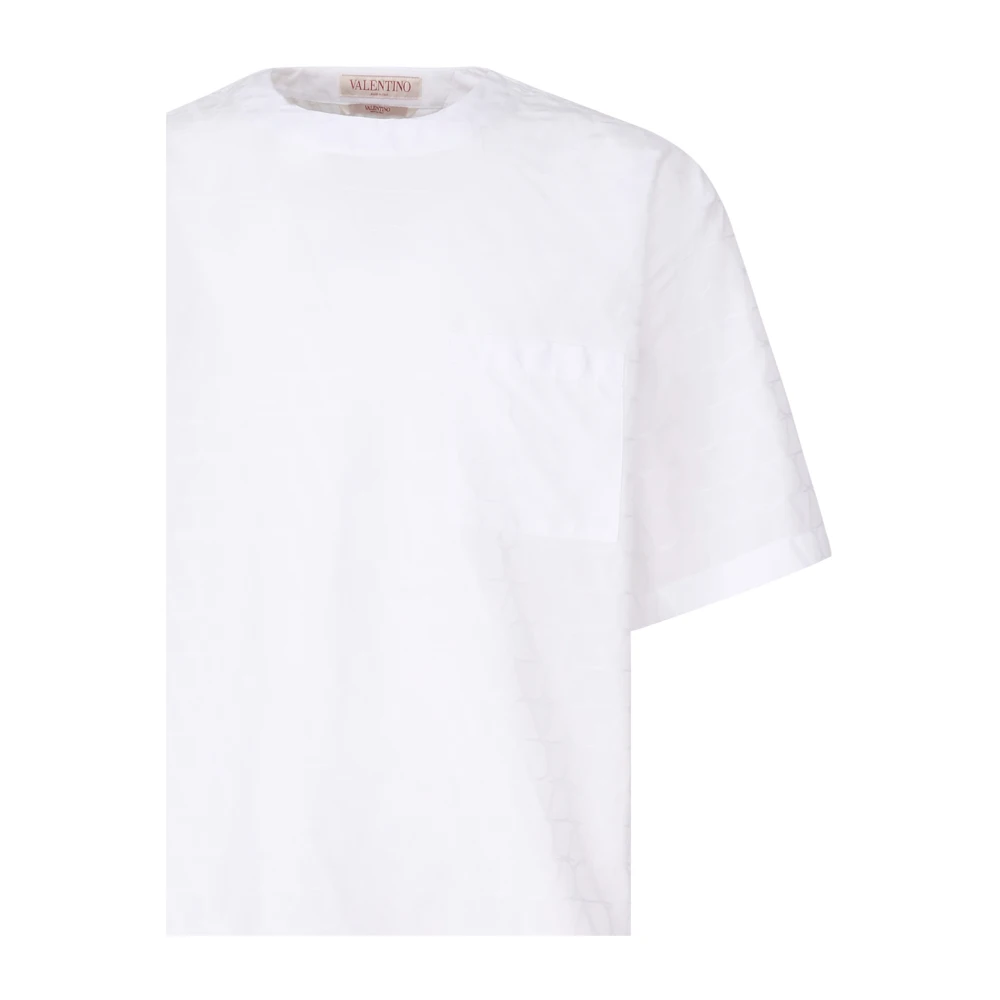 Valentino Garavani Stijlvolle Katoenen T-shirts en Polos White Heren