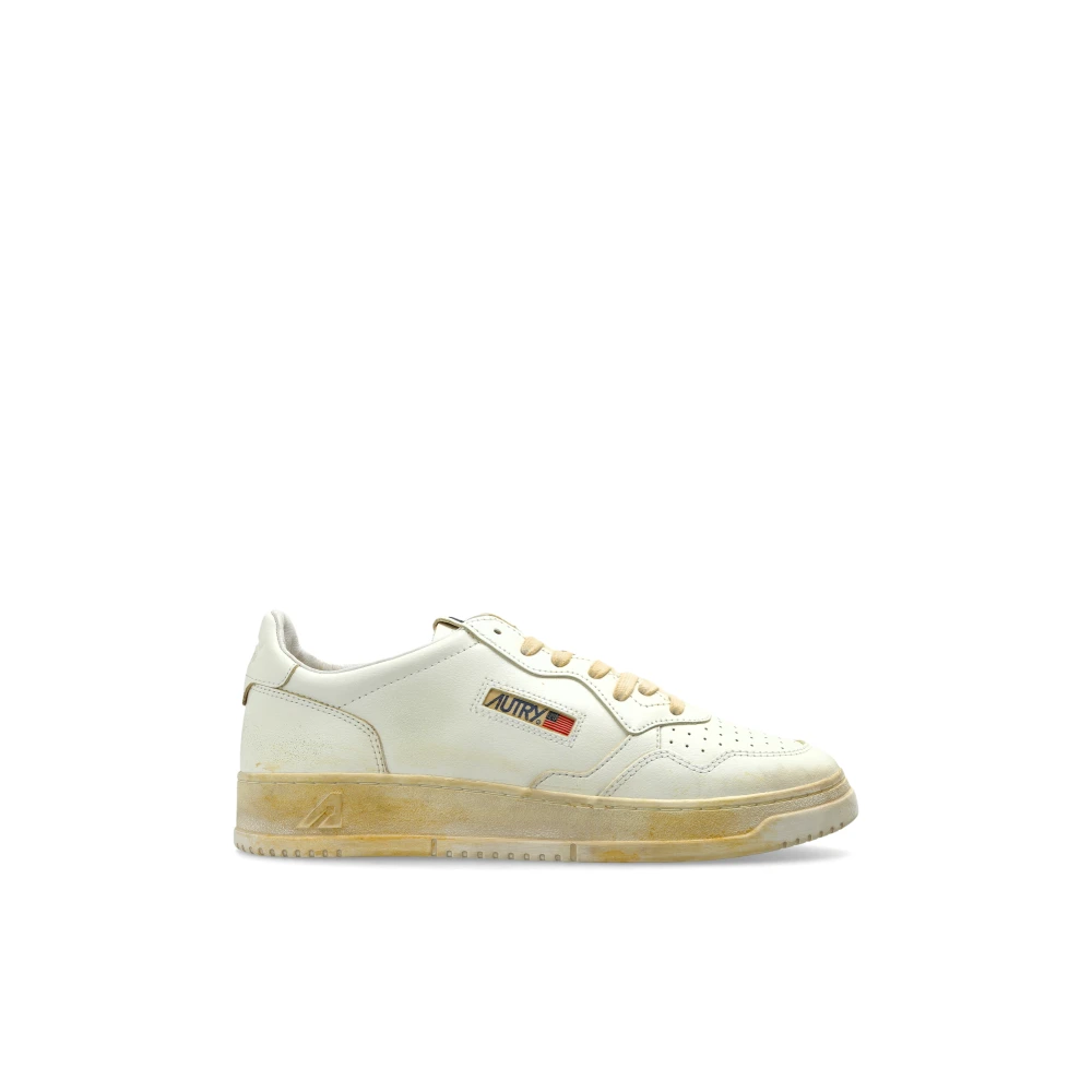 Autry Men's Beige Sneakers, 8 Uk, Supvint Trainers