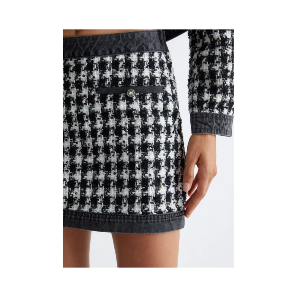 Liu Jo Denim en Bouclé Minirok Multicolor Dames
