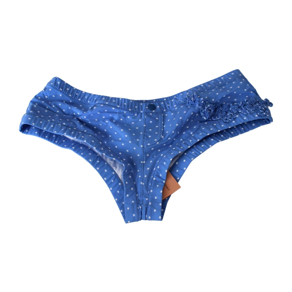 Ermanno Scervino Blåprickig Bikini Shorts Blue, Dam
