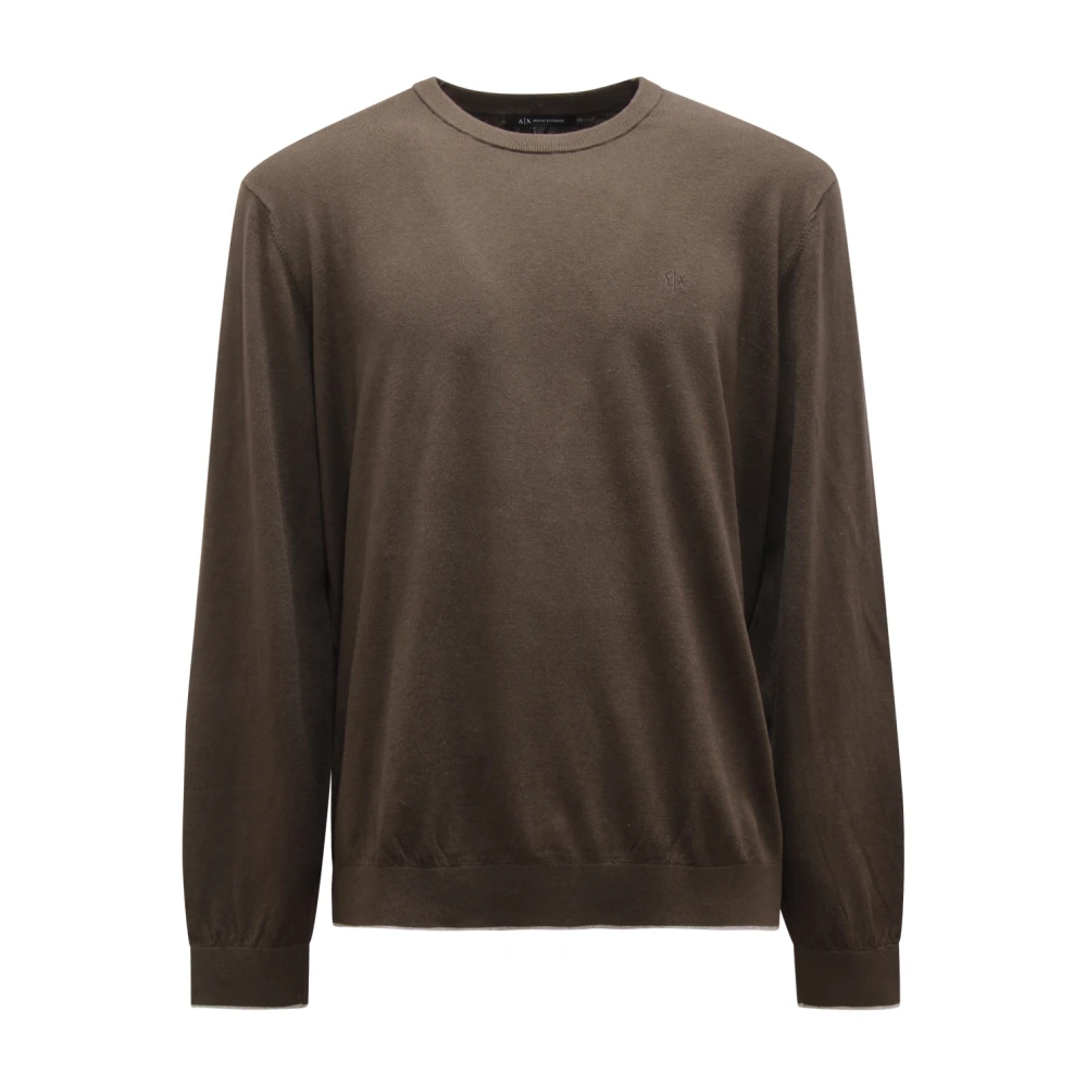 Armani Men's Green Cotton/Cashmere Jumper