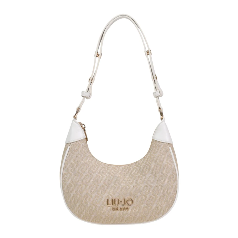 Liu Jo Vrouw Beige Tassen Dames, One Size, Polyester, Evrim S Hobo Bag