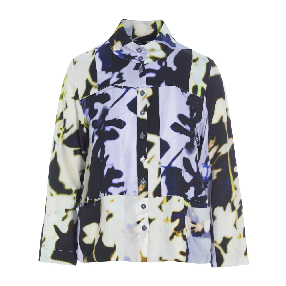 Bitte Kai Rand Bloemen Overmaatse Shirt Iki Fsc Sabi Multicolor Dames