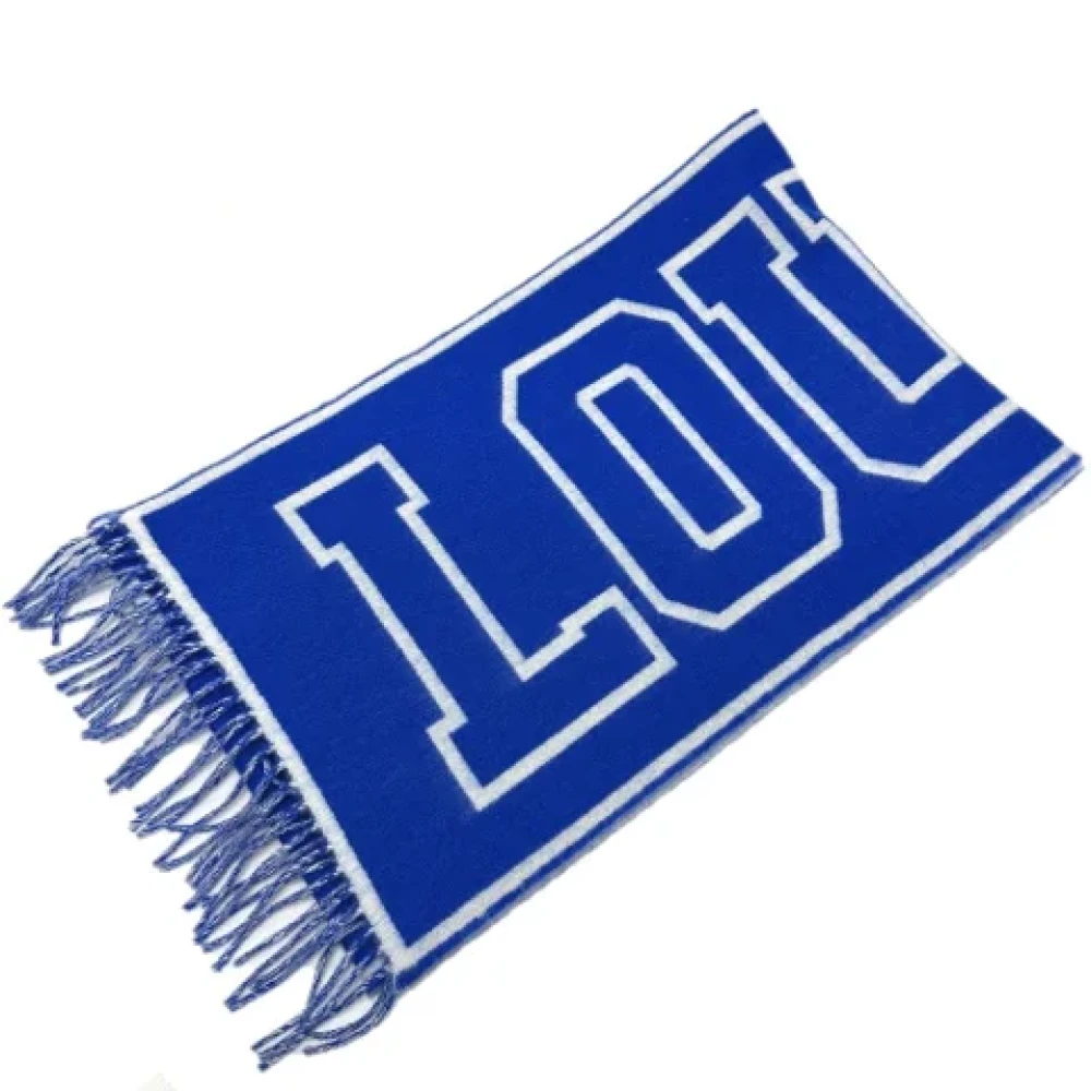 Louis Vuitton Vintage Pre-owned Cashmere scarves Blue Dames