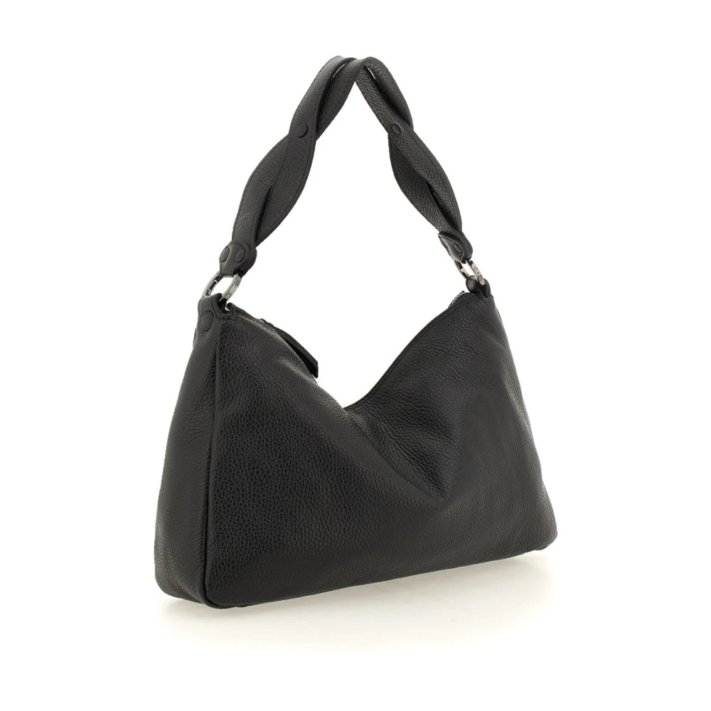 Gabs Leren schoudertas met ritssluiting Black Dames