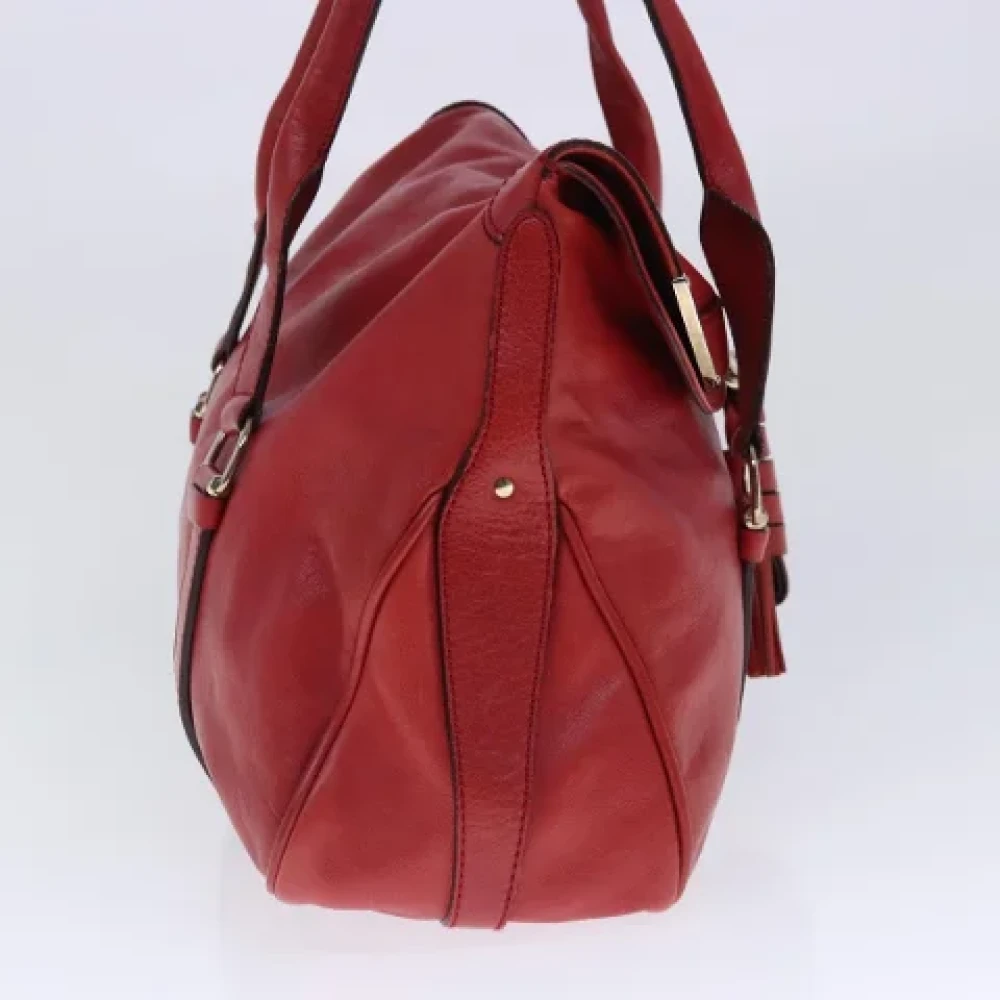 Celine Vintage Pre-owned Leather celine-bags Red Dames