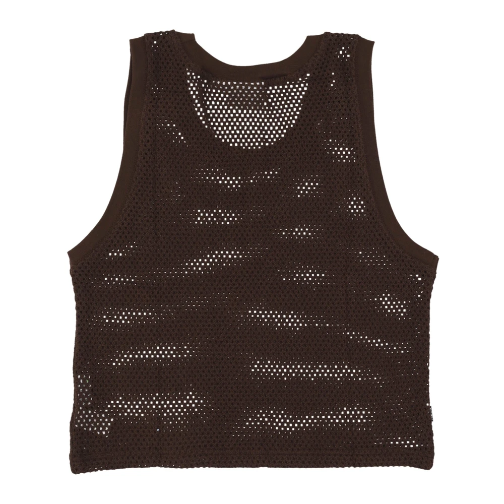 Obey Mesh Tank Top in Java Brown Dames
