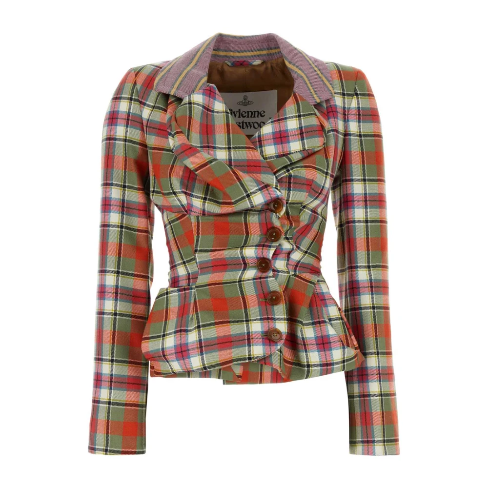 Vivienne Westwood Geborduurde Wol Drunken Blazer Multicolor Dames