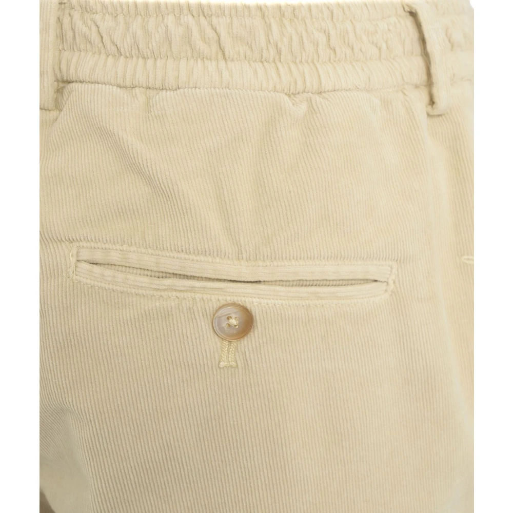 Cruna Beige Corduroy Broek Aw24 Beige Heren