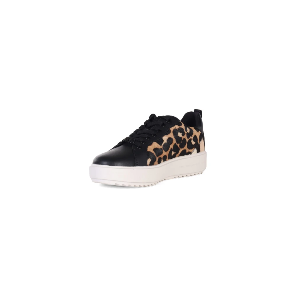 Michael Kors Emmet Leren Sneakers Black Dames