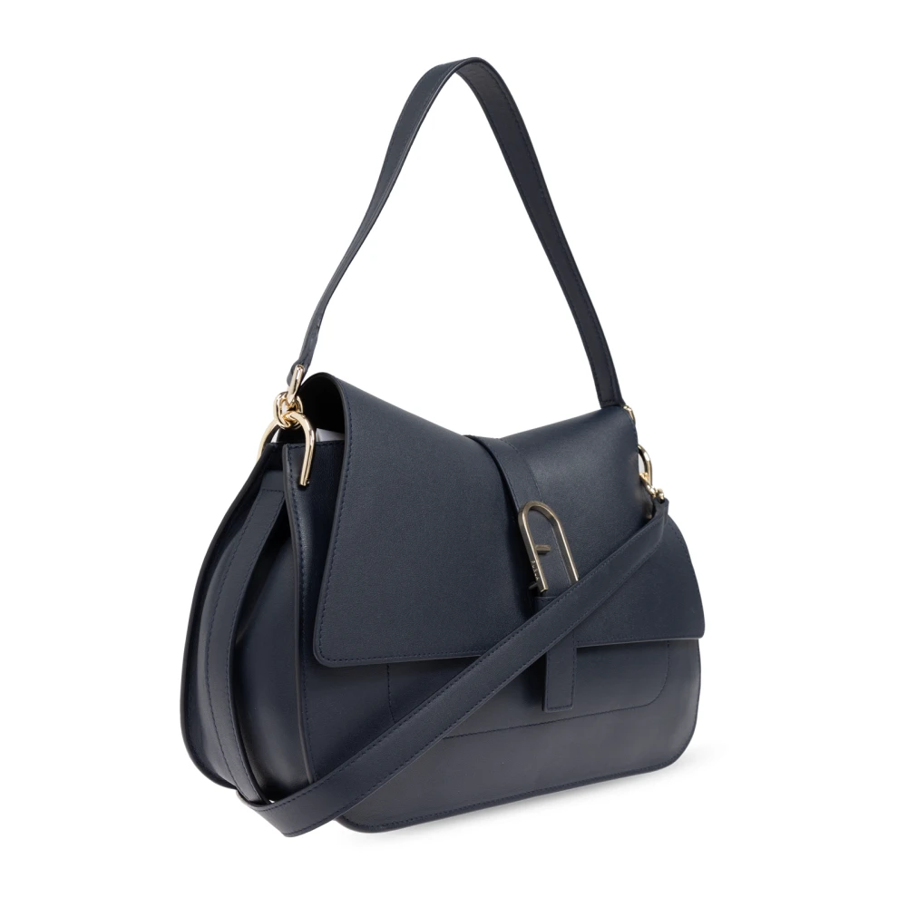 Furla Schoudertas Flow Groot Blue Dames