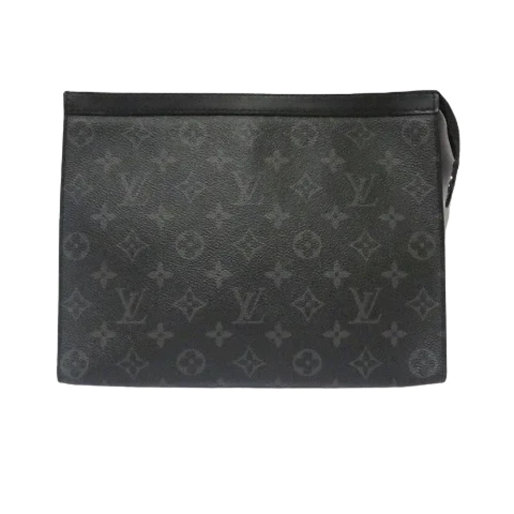 Louis Vuitton Vintage Pre-owned Canvas clutches Black Dames