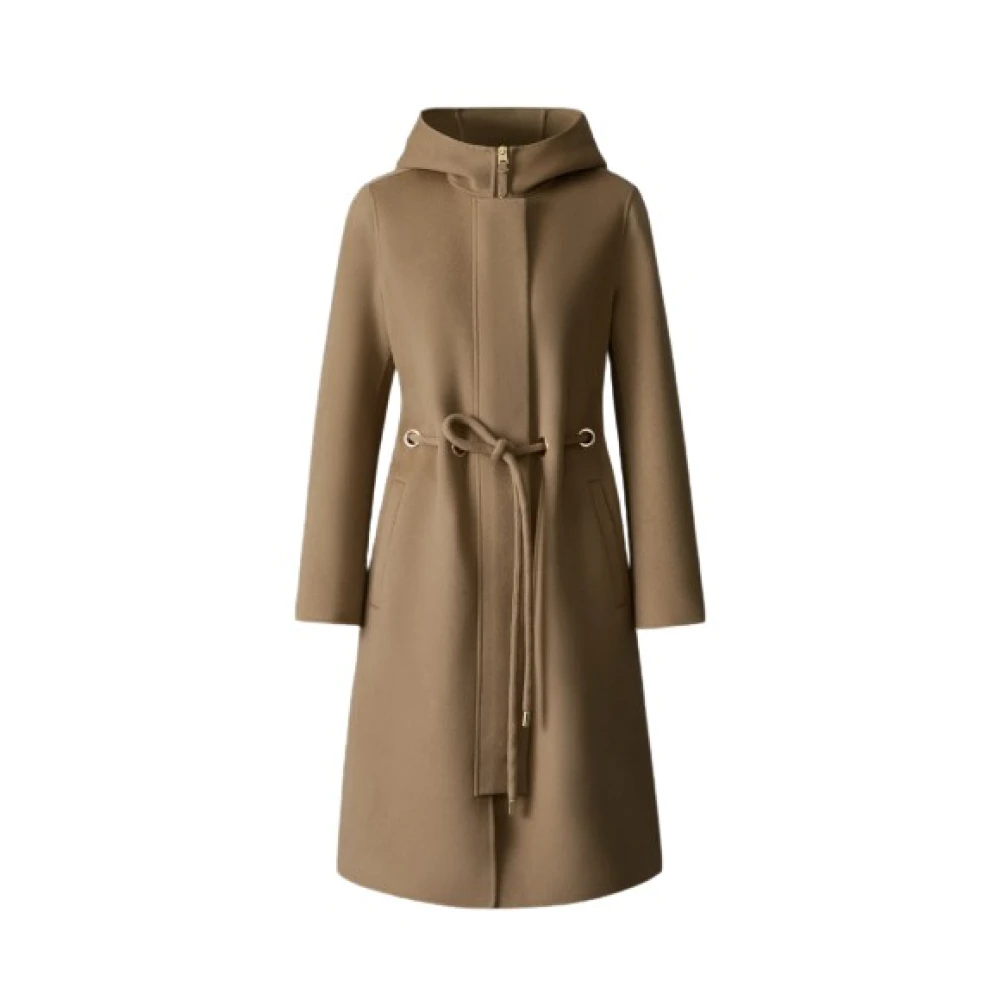 Mackage Blithe Handgemaakte wollen jas Brown Dames