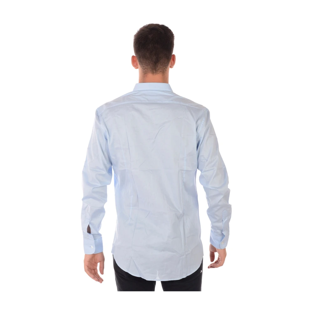 Daniele Alessandrini Basis V-Hals Shirt Blue Heren