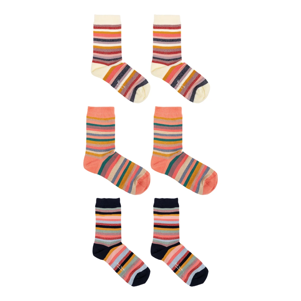 Paul Smith Driepak katoenen sokken met Lurex-draad Multicolor Dames
