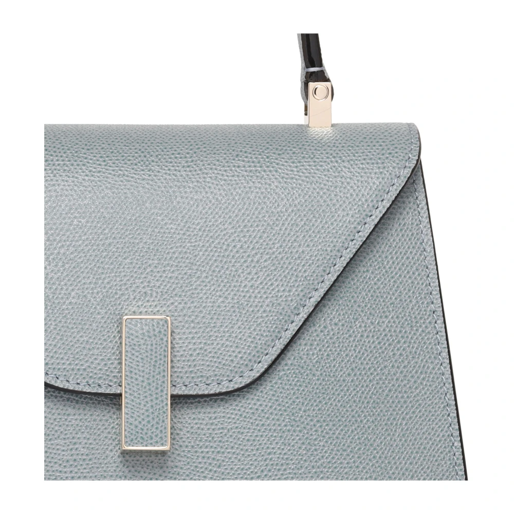 Valextra Smokey Blue Mini Tote Tas Blue Dames
