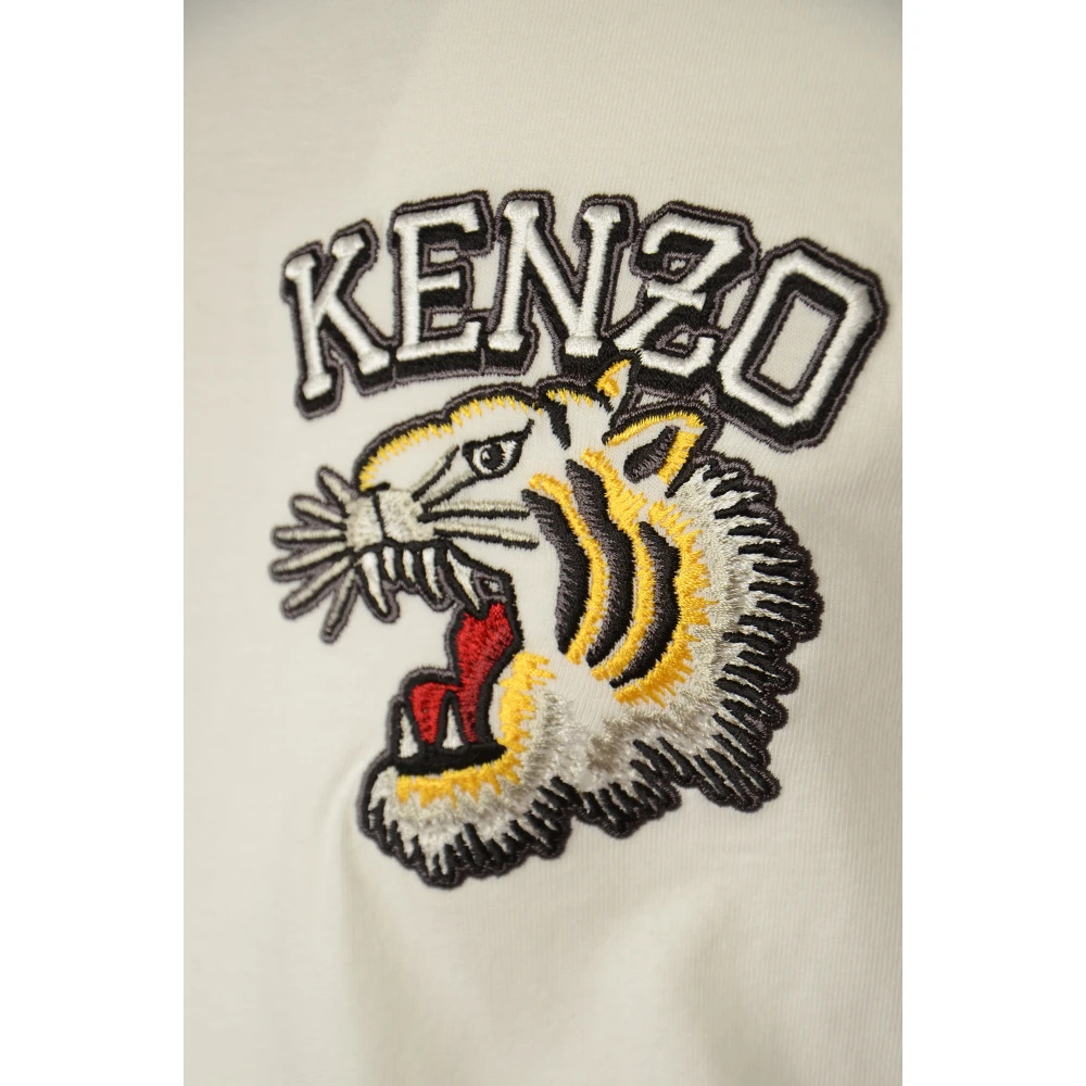 Kenzo Beige Tiger Varsity T-Shirt Beige Heren