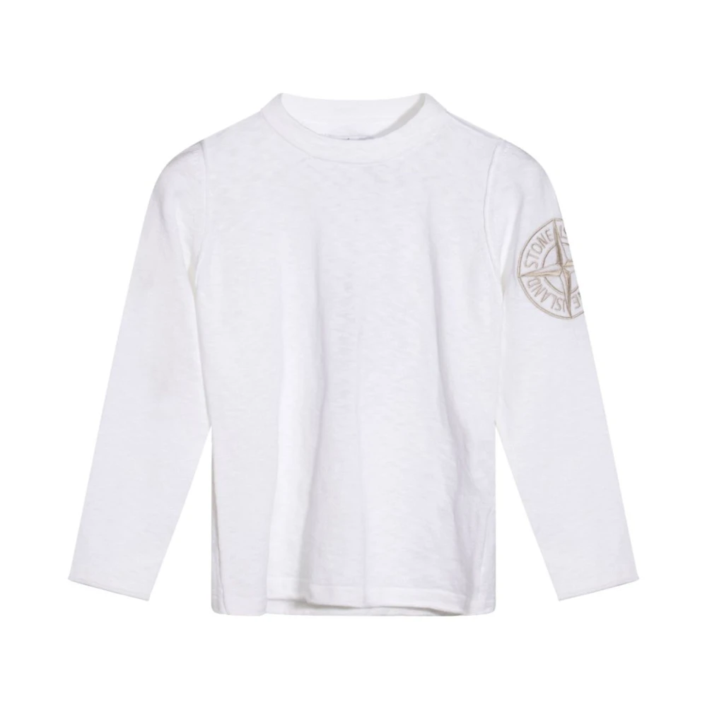Stone Island Boys White Knitwear,, Jumper Size 8 Y