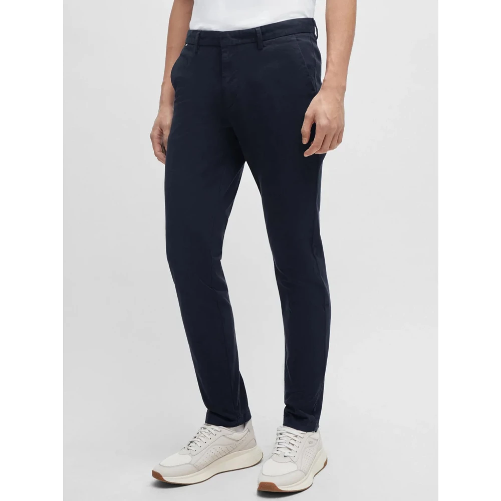 Hugo Boss Donkerblauwe Stijlvolle Broek Blue Heren