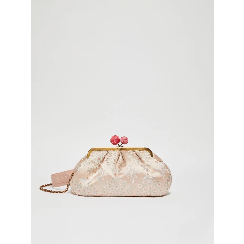 Max Mara Weekend Zijden Pasticcino Schoudertas Ornament Pink Dames