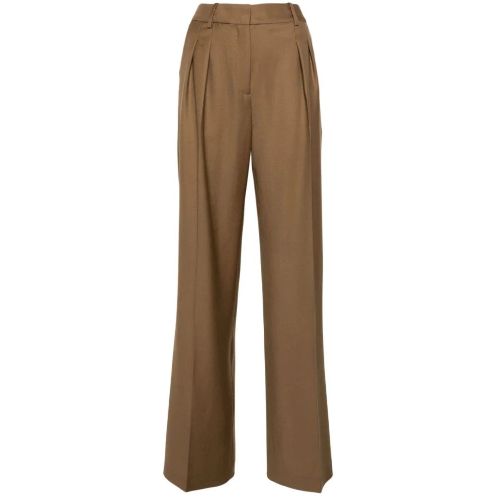 Loulou Studio Wide Trousers Brown Dames