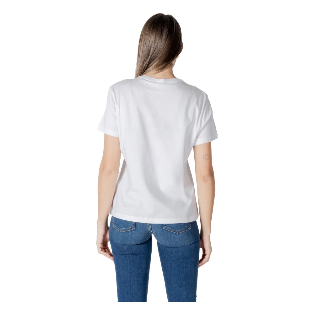 Liu Jo Stijlvol Bedrukt Katoenen T-shirt White Dames