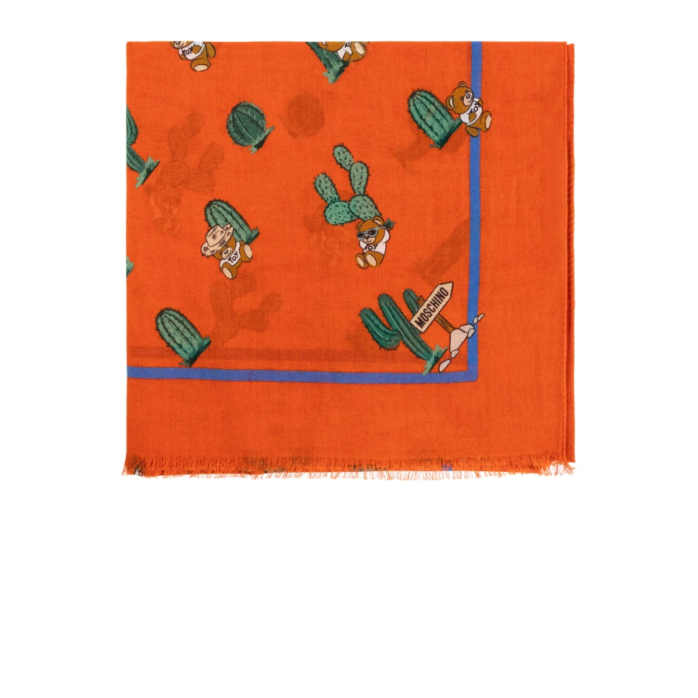 Moschino Bedrukte sjaal Orange Dames