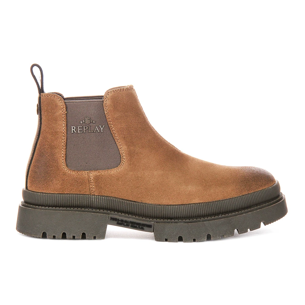 Replay Men's Beige Chelsea Boots, 8 Uk, Sandtown Chel Chelsea Boots