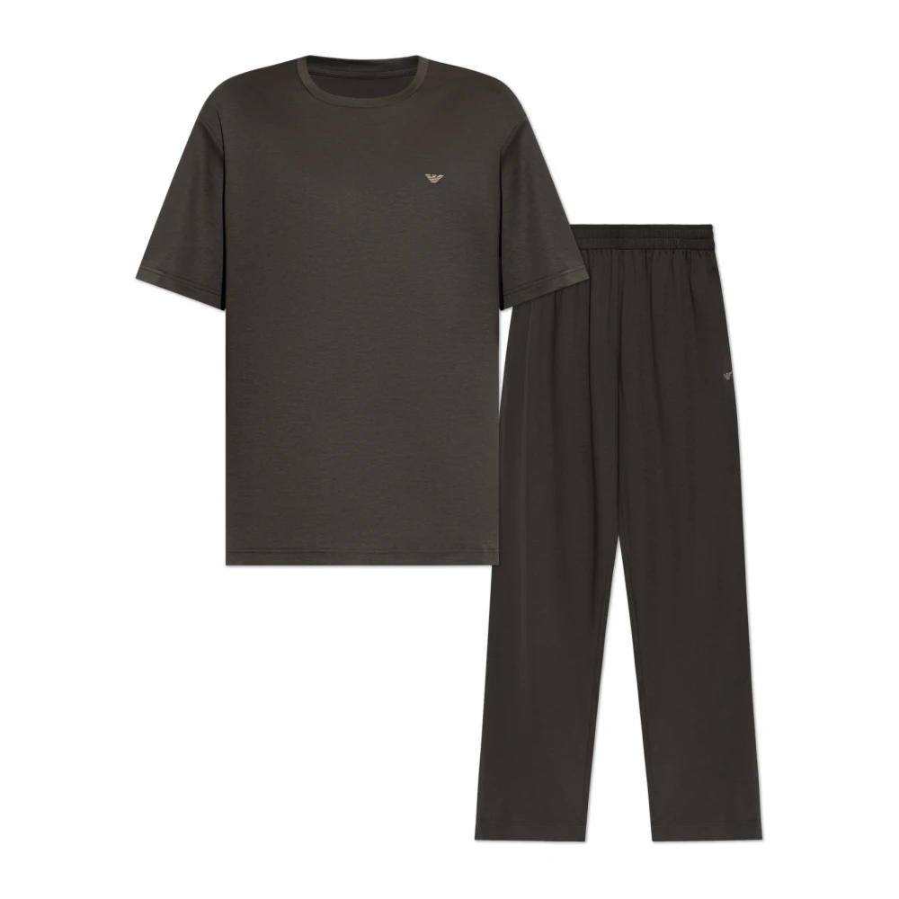 Emporio Armani Mannelijk Grijs Nachtkleding Heren, S, Underwear