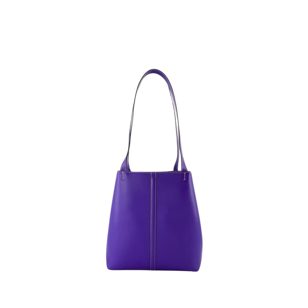 Vanessa Bruno Blauwe Leren Shopper Tas Blue Dames