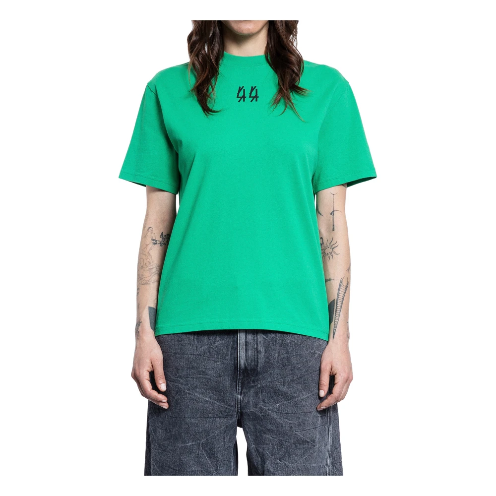 44 Label Group Women's Green T-Shirts, M, Cotton Tee With 44 Prints