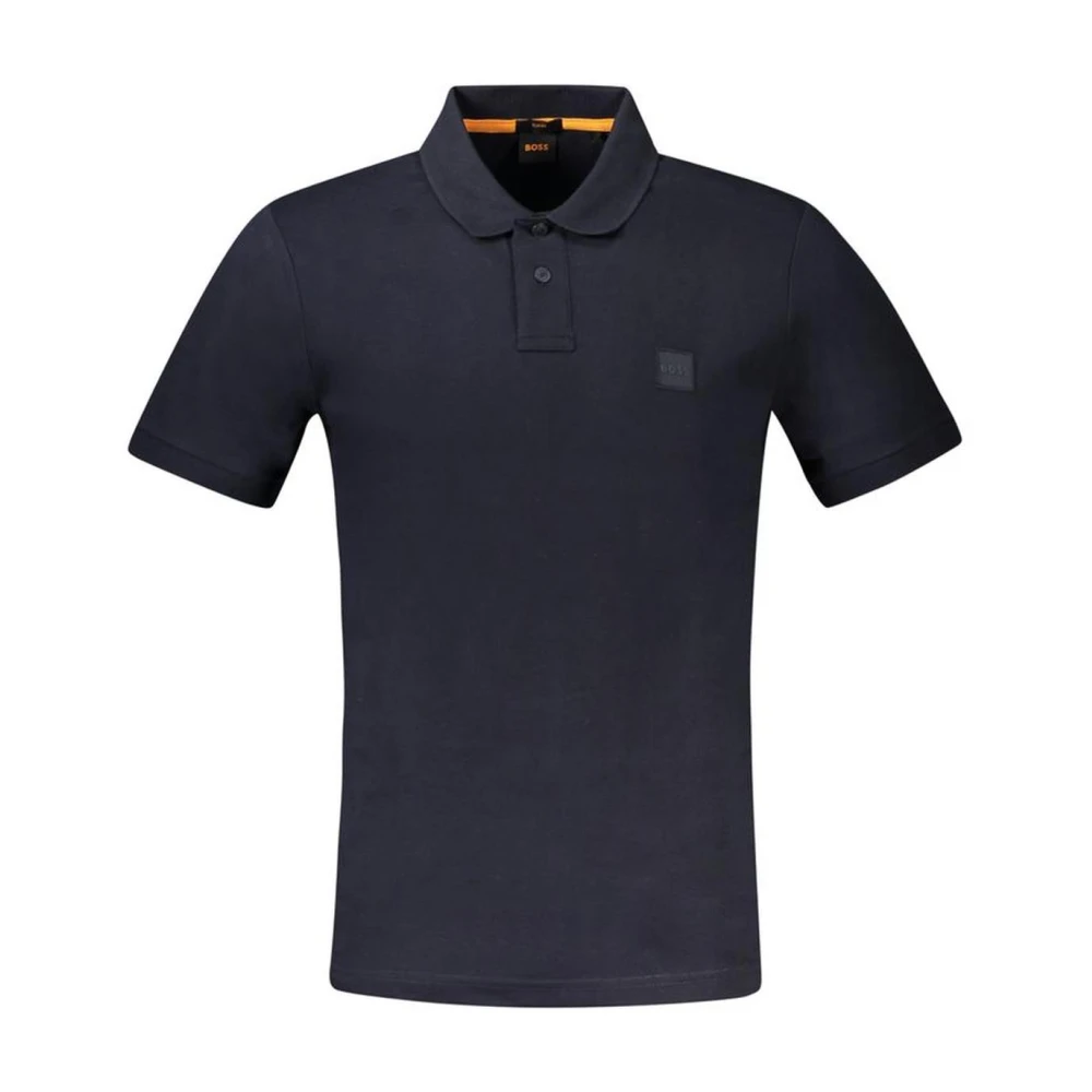 Hugo Boss Klassieke Blauwe Katoenen Poloshirt Blue Heren