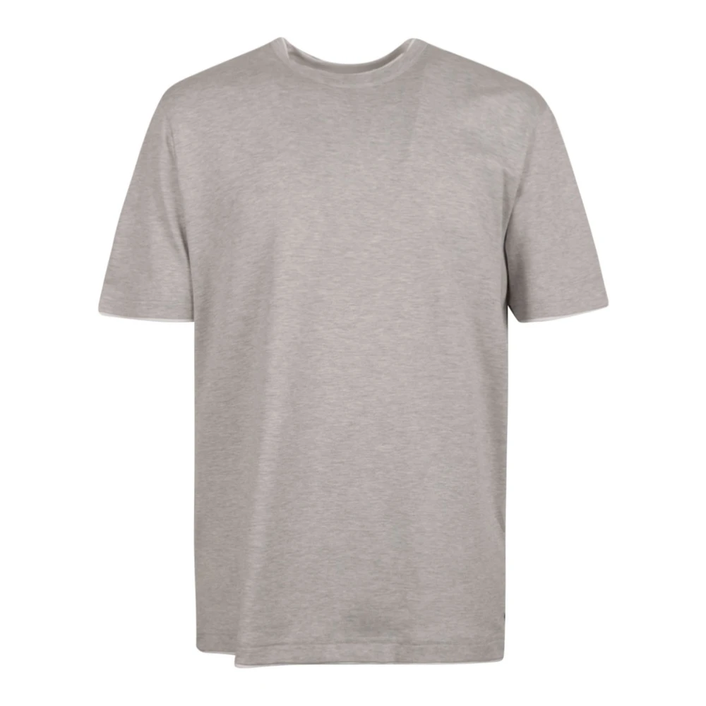 Eleventy T-Shirts Gray Heren