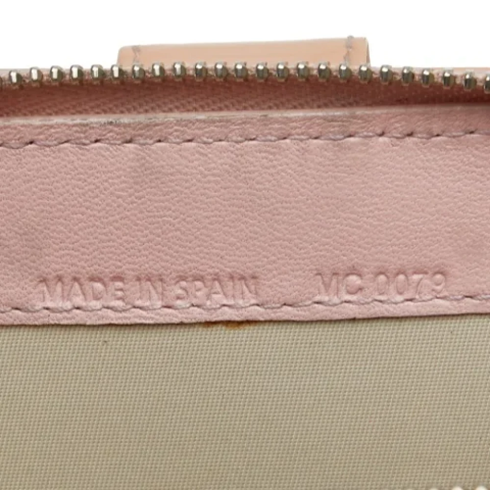 Dior Vintage Pre-owned Leather wallets Beige Dames