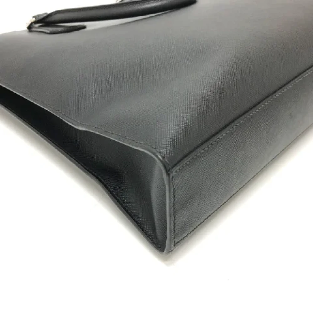Prada Vintage Pre-owned Leather prada-bags Black Heren