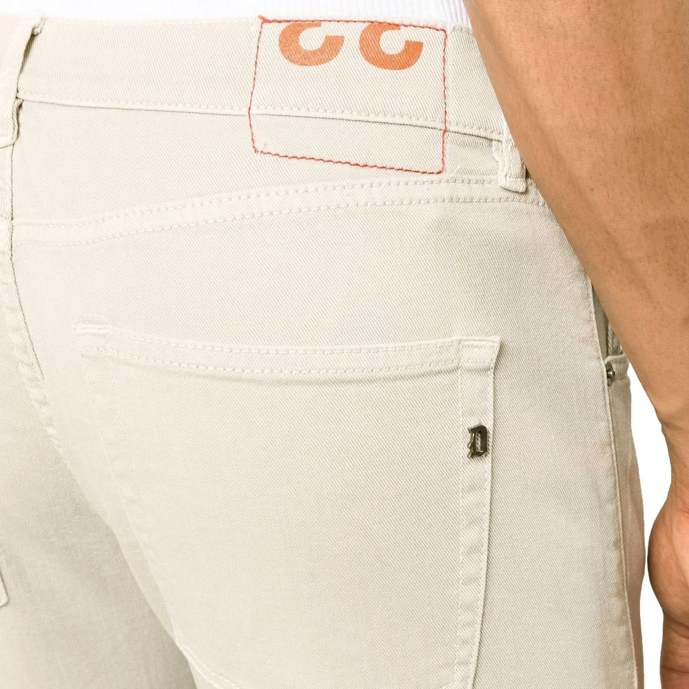 Dondup Icon Jeans NorHeren Pasvorm Gemaakt in Italië Beige Heren