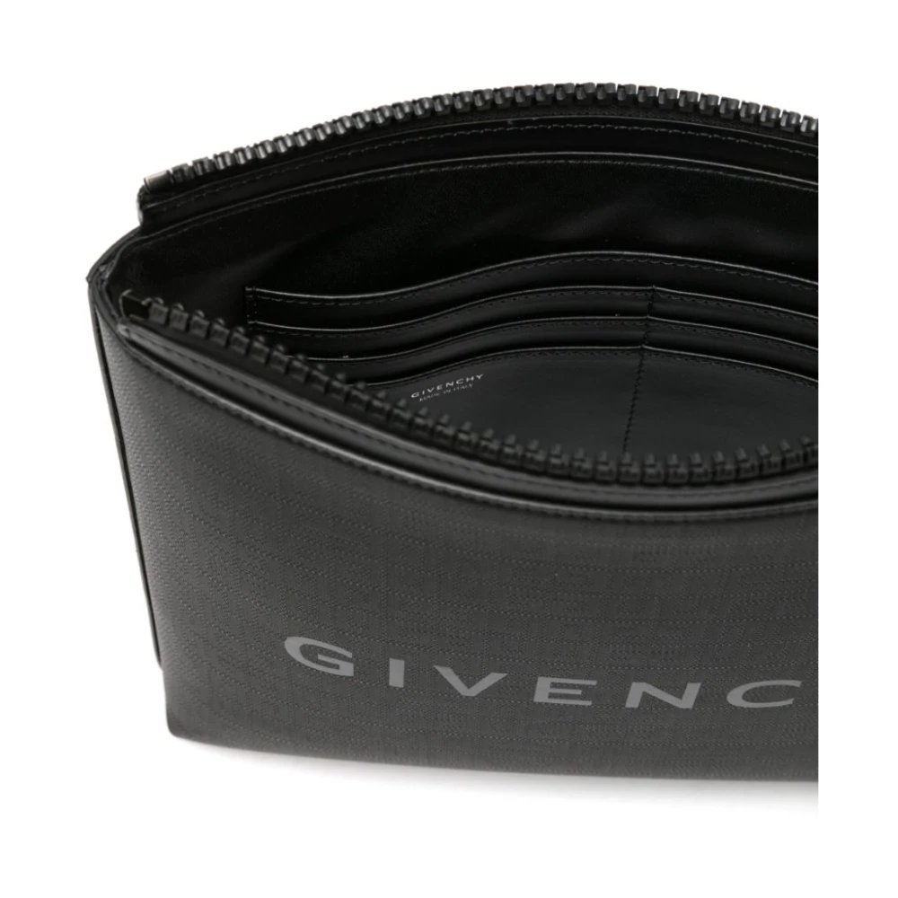 Givenchy Zwarte Monogram Portemonnee Black Heren