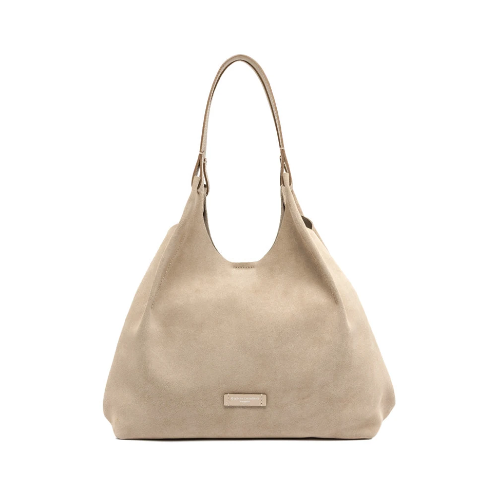 Gianni Chiarini Herr Beige Väskor One Size, Läder, Dua Axelväska