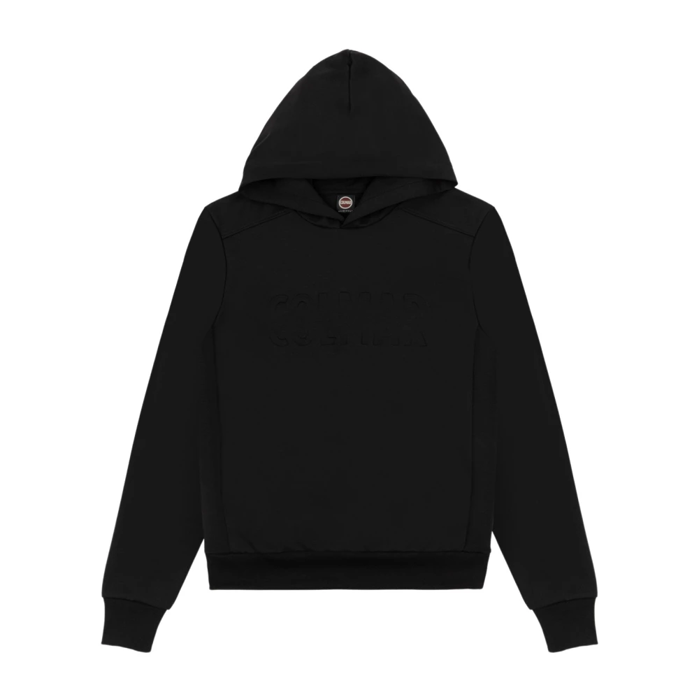 Colmar Men's Black Hooded Jumper Embossed/Debossed - Hoodies - 2XL - Sweatshirts & Hoodies
