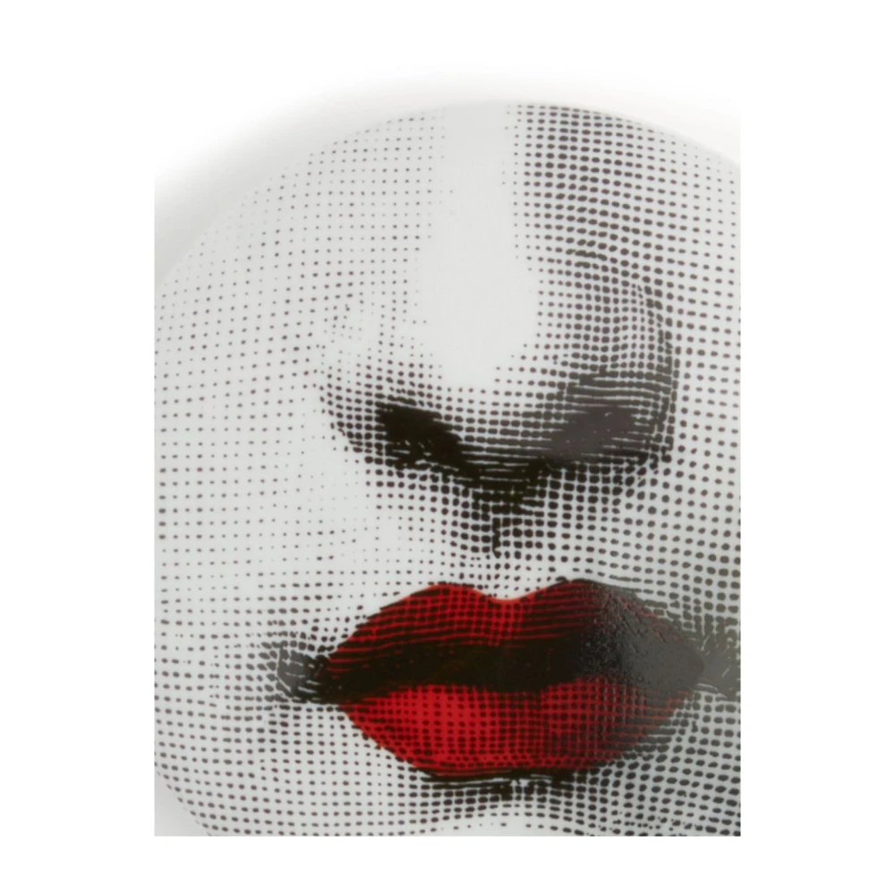 Fornasetti Rode Lippen Porseleinen Sieradendoos White Dames