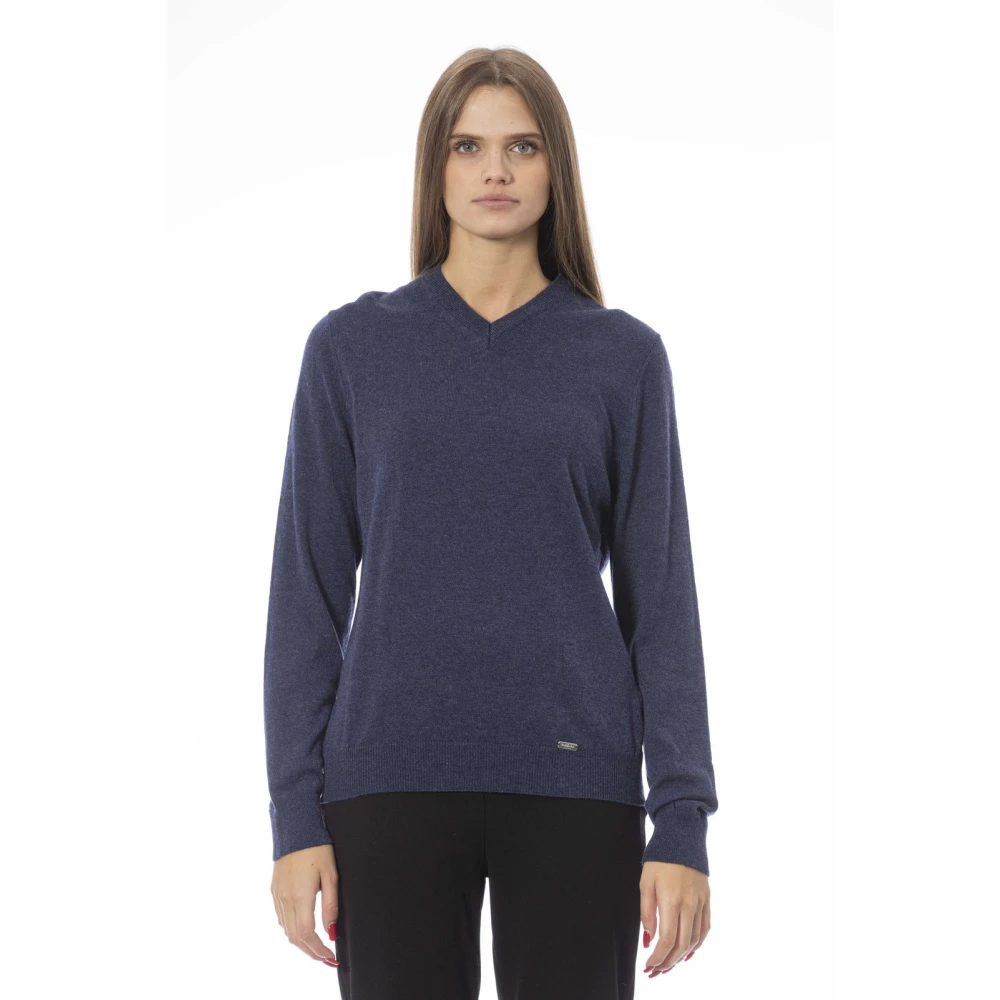 Knitwear > V-neck Knitwear - - Baldinini - Modalova