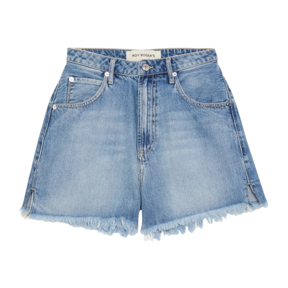 Roy Roger's Women's Blue Denim Shorts, W26, Denim Girlfriend Shorts Cotton Iconic